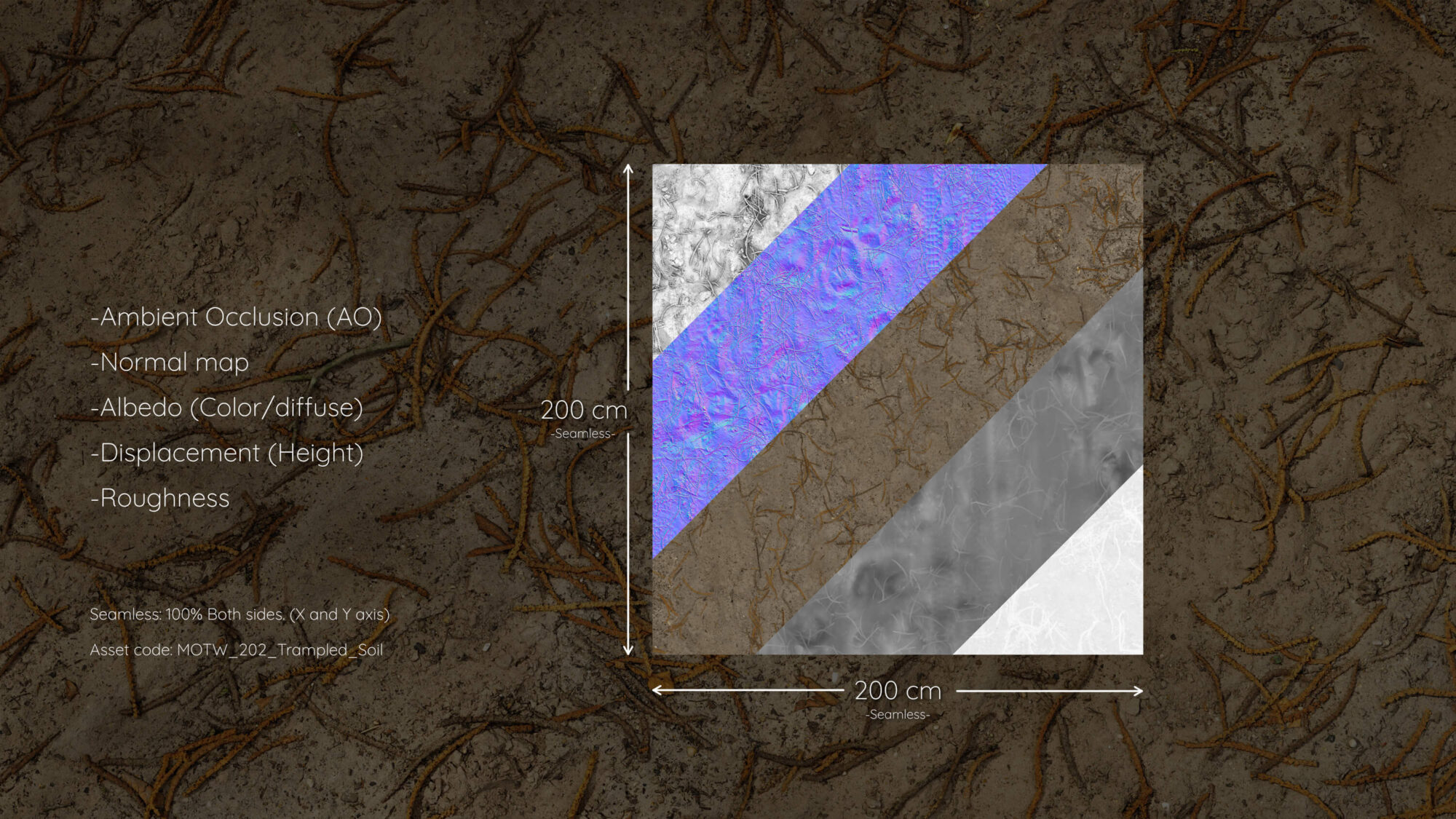 Seamless Trampled Soil Texture