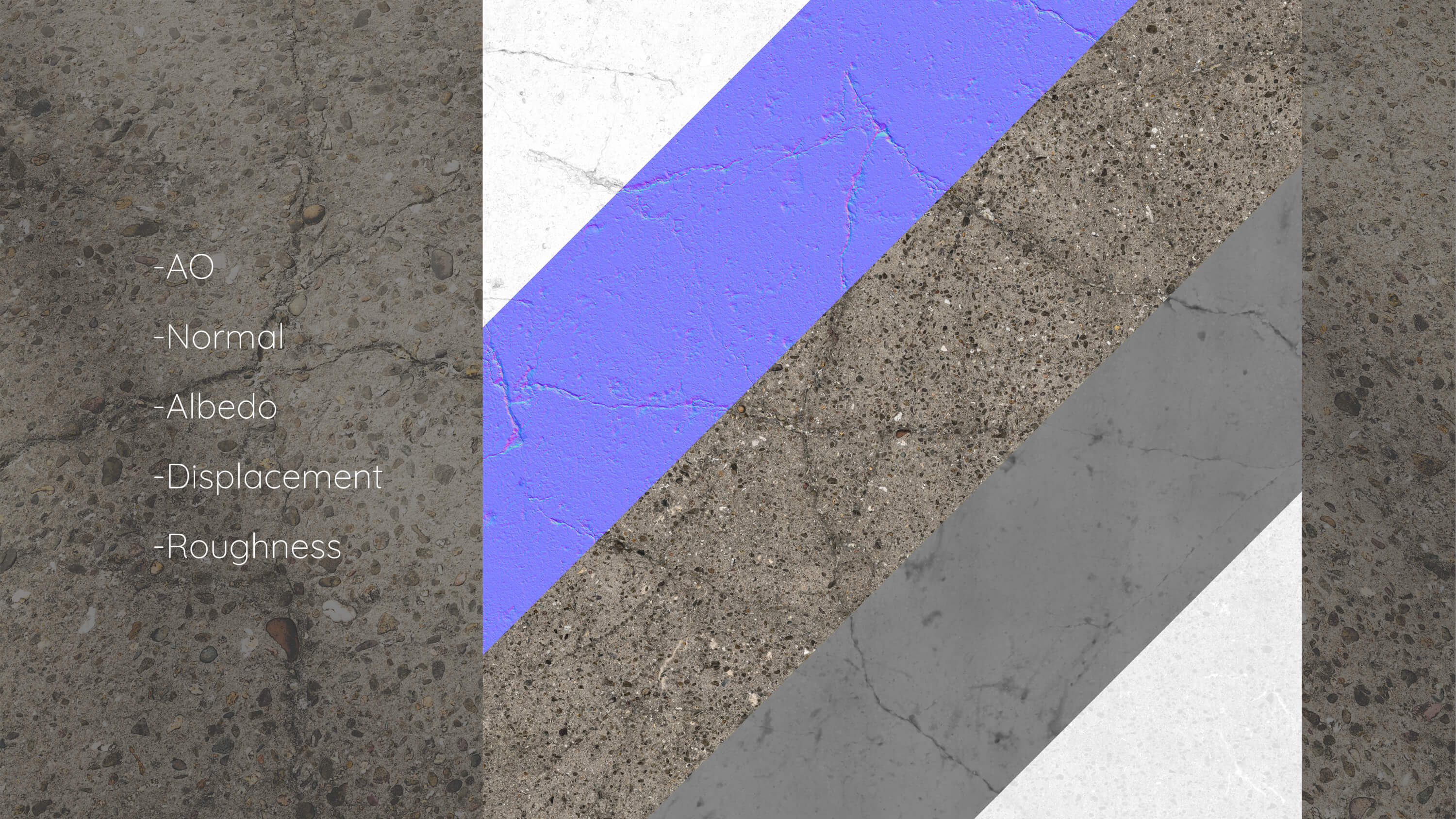High resolution seamless cracked concrete texture free