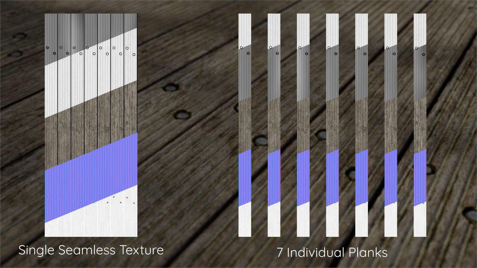 Seamless Wooden Planks Texture