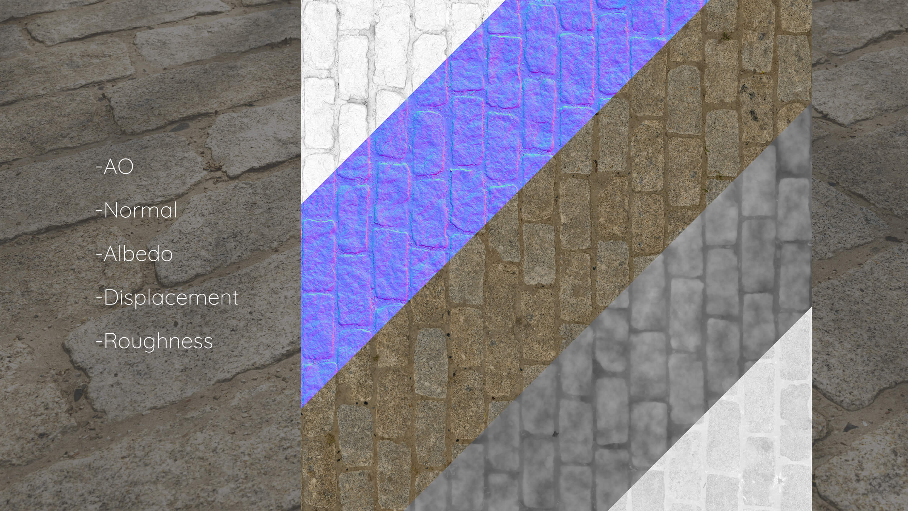3d scanned seamless stone bricks texture