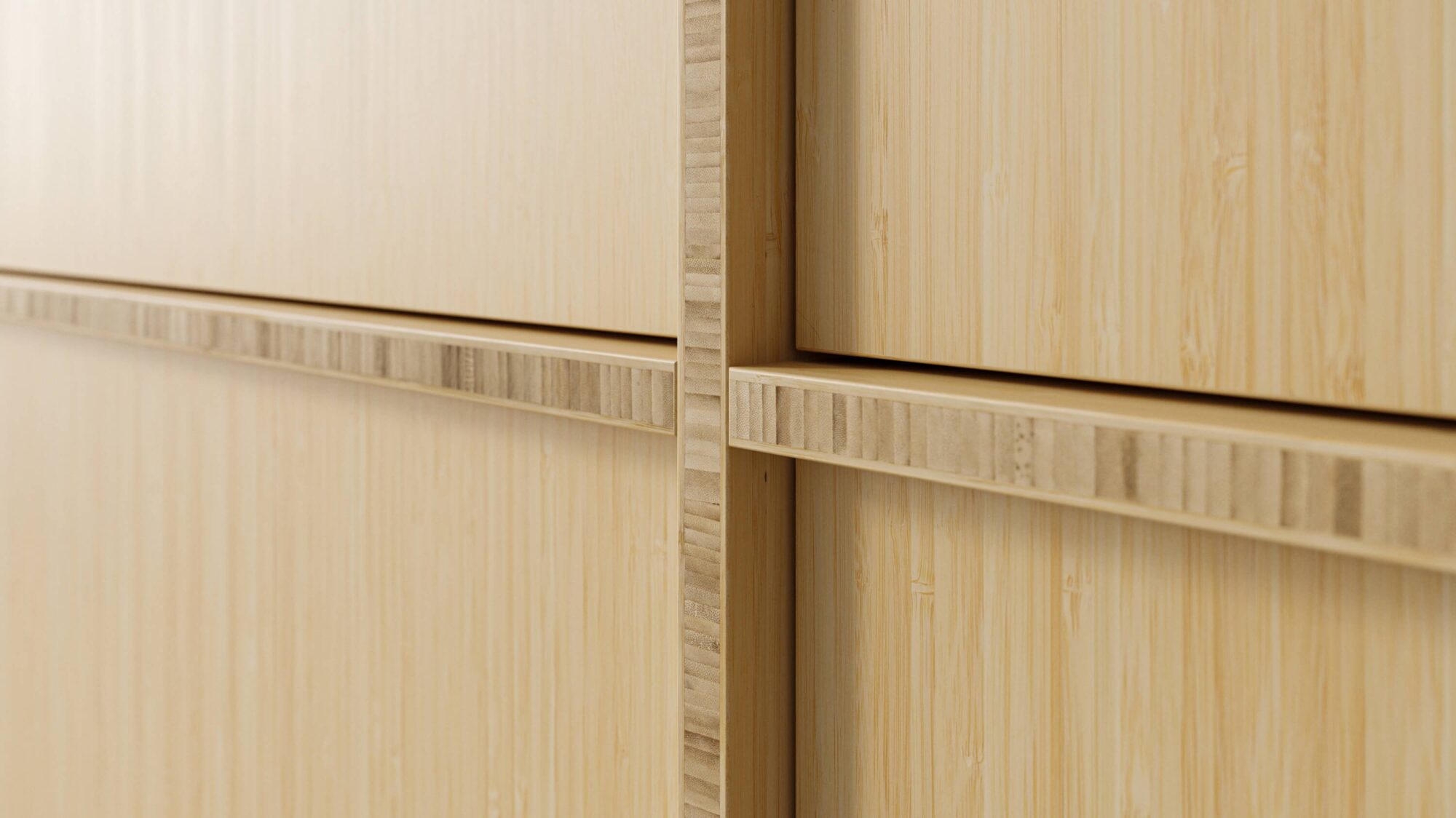 Seamless Bamboo Wood Veneer Texture