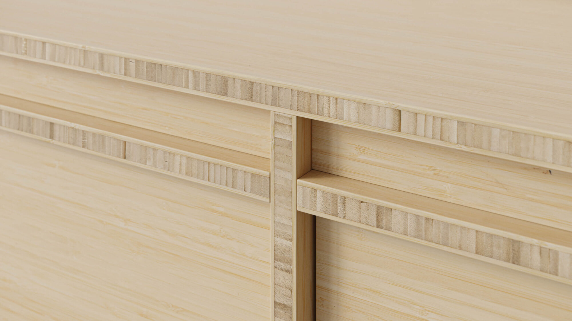 Seamless Bamboo Wood Veneer Texture