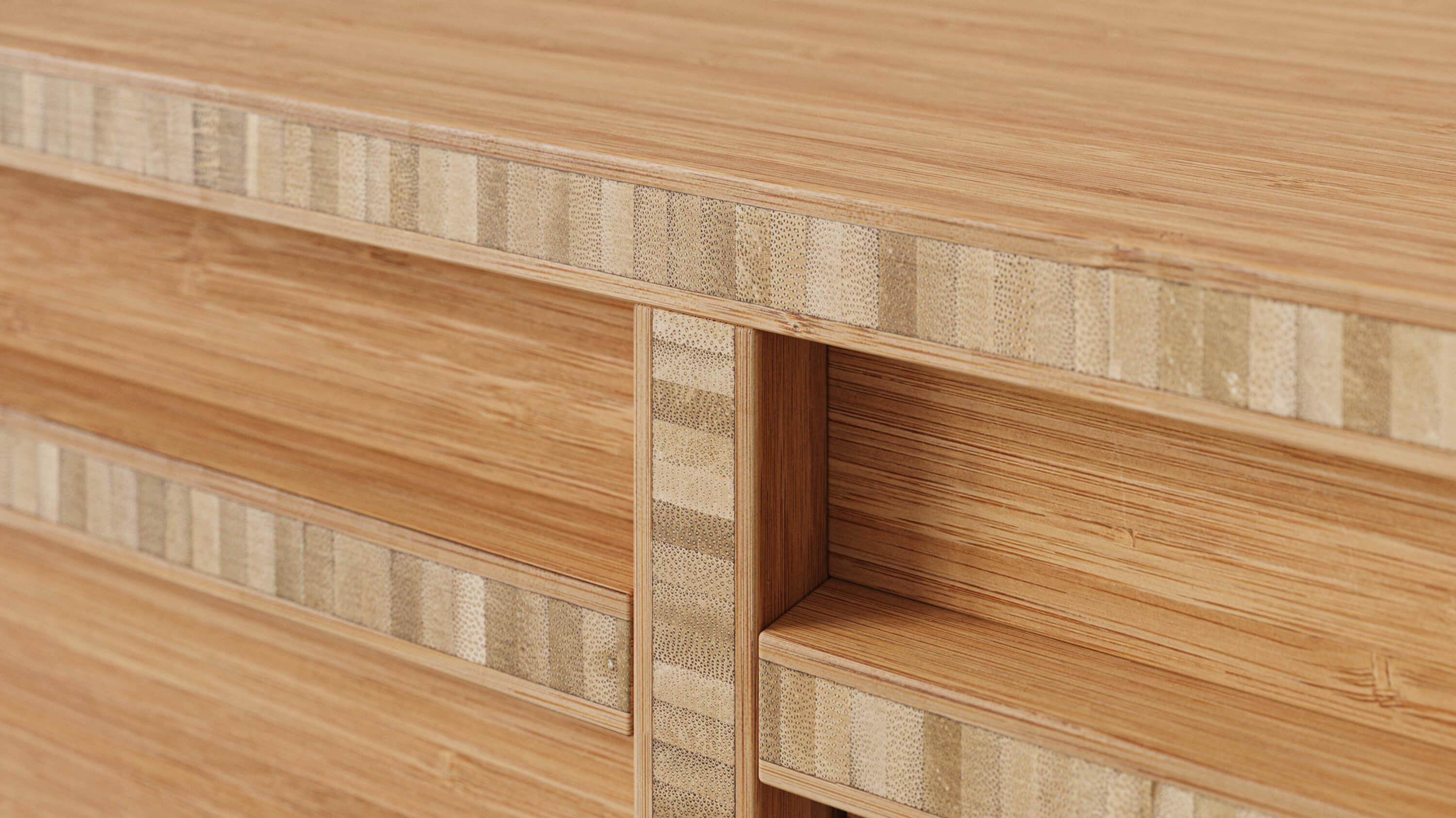 High Quality Seamless Bamboo wood veneer texture