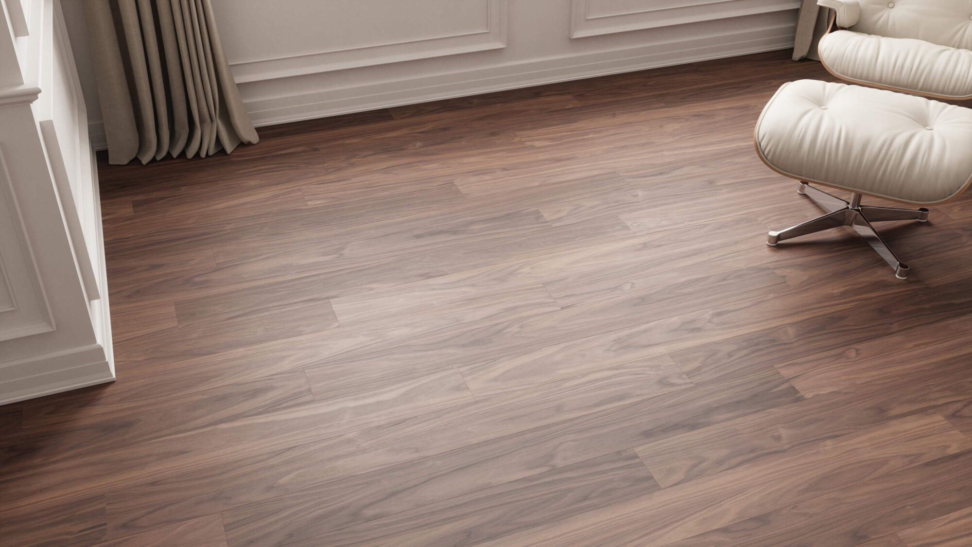 Seamless Walnut Wood Plank Floor Texture