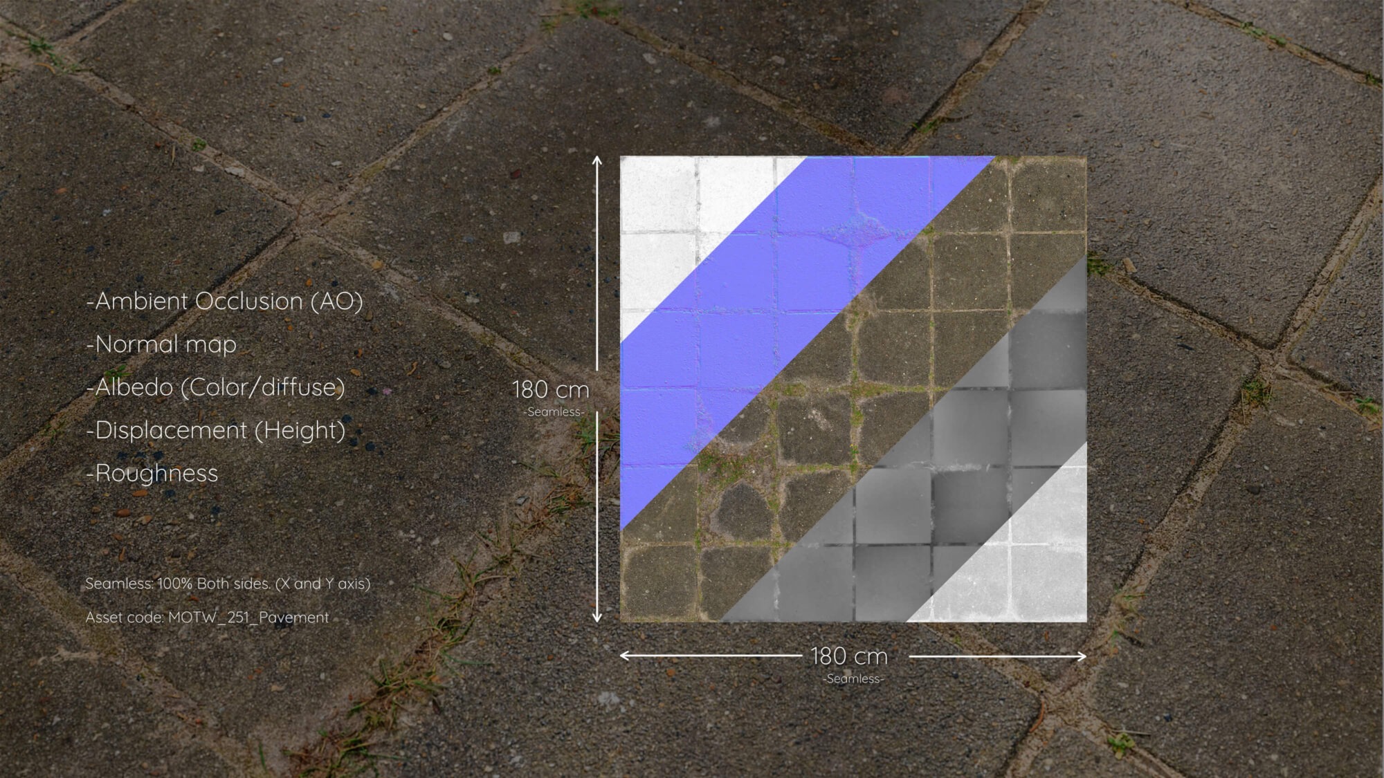 Seamless Brick Pavement Texture