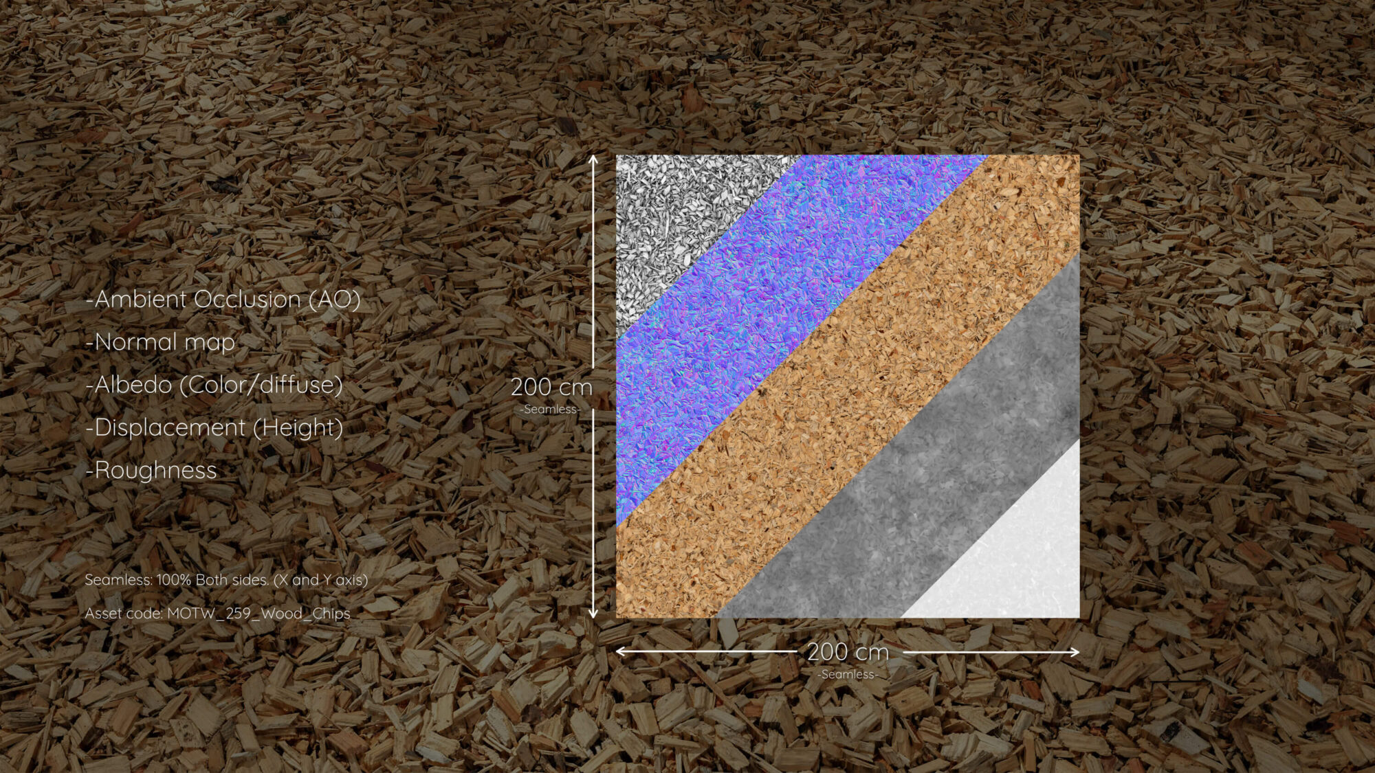 Seamless Wood Chips  Texture