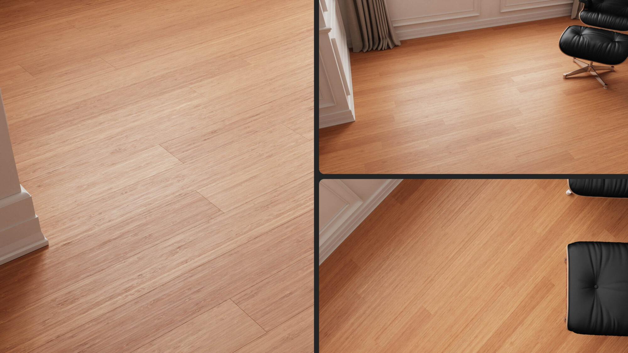 Seamless Bamboo Wood Plank Floor Texture