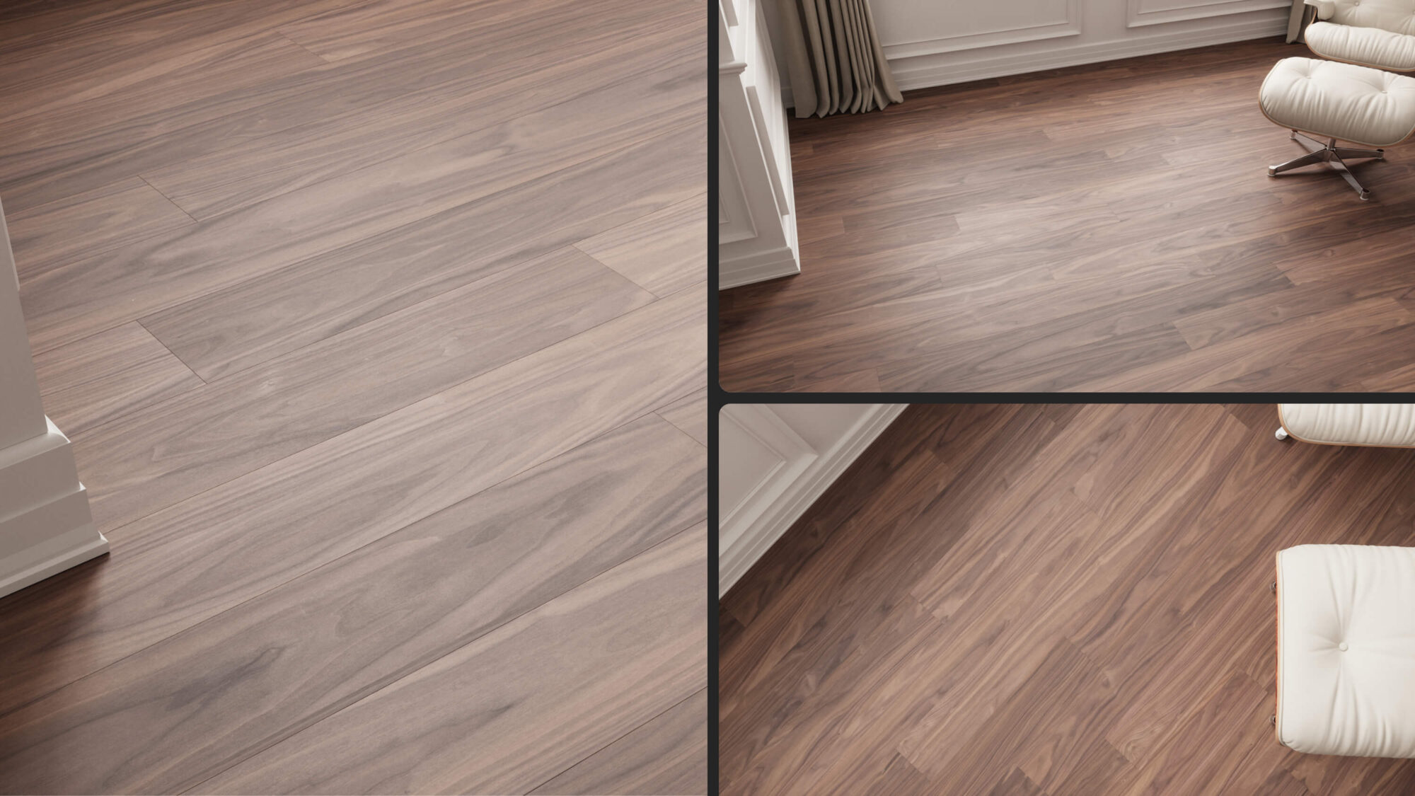 Seamless Walnut Wood Plank Floor Texture