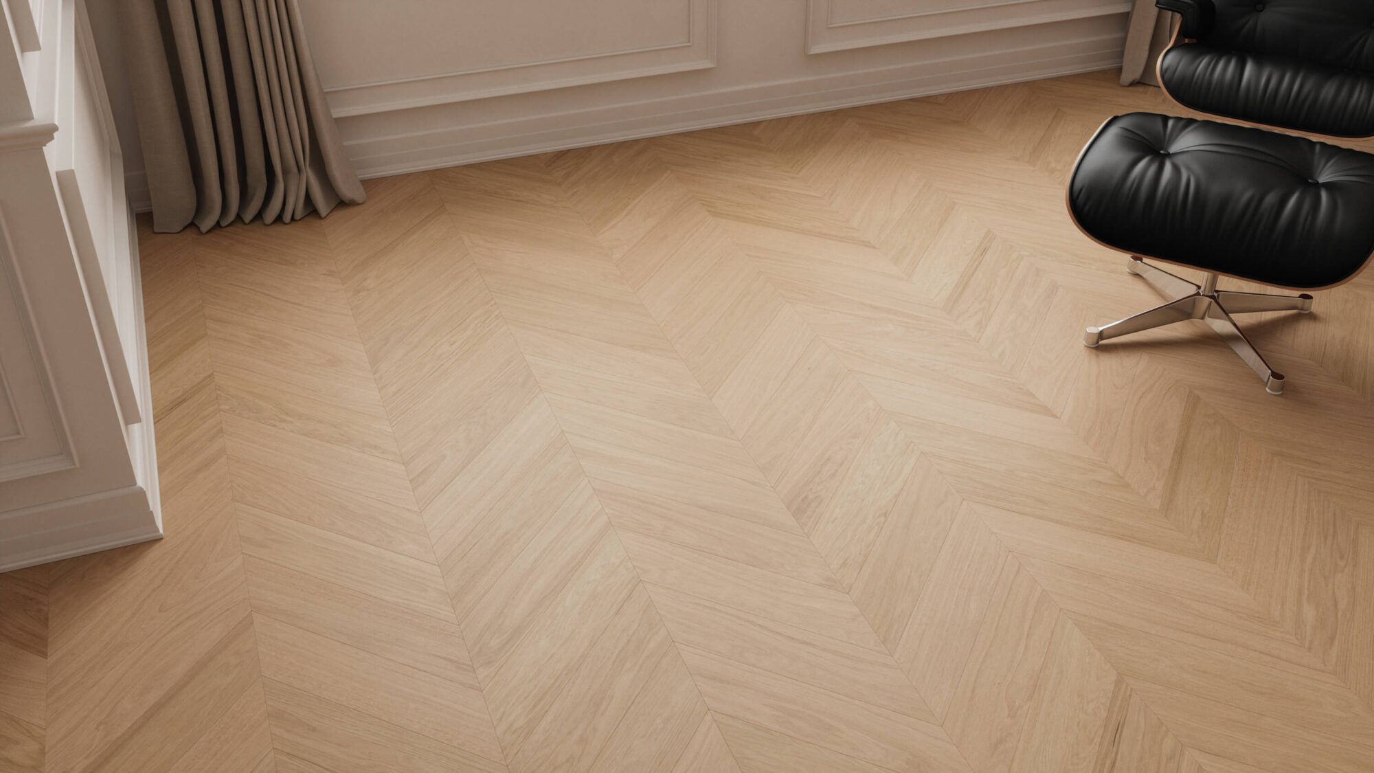 Seamless Oak Wood Chevron Floor Texture