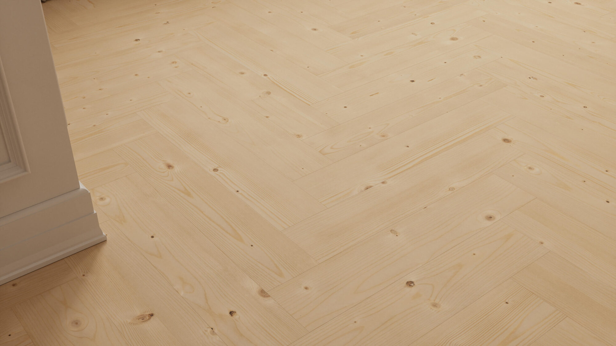 Seamless Spruce Wood Herringbone Floor Texture