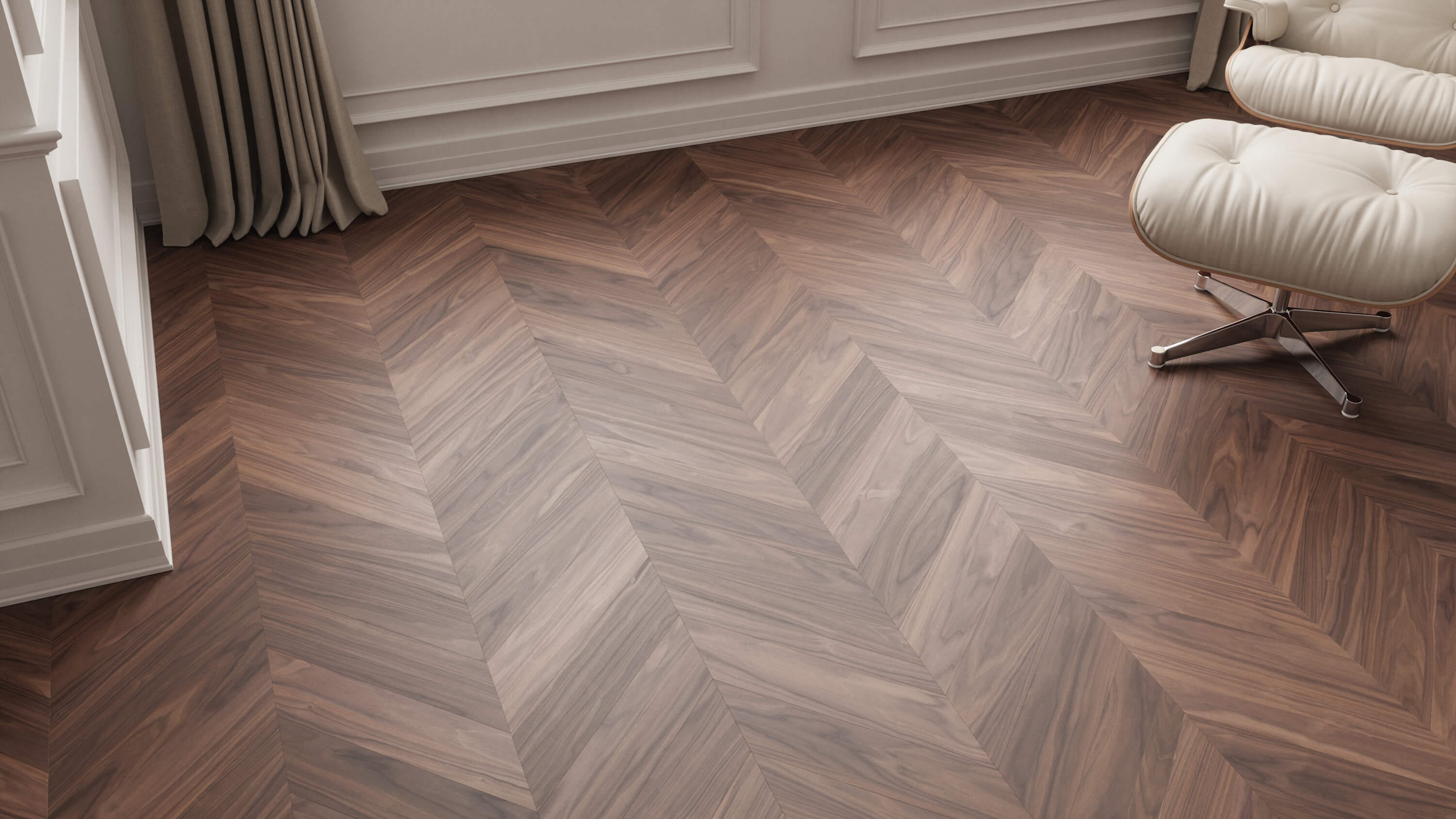 Walnut Wood Chevron Floor Seamless Pbr Texture 1487