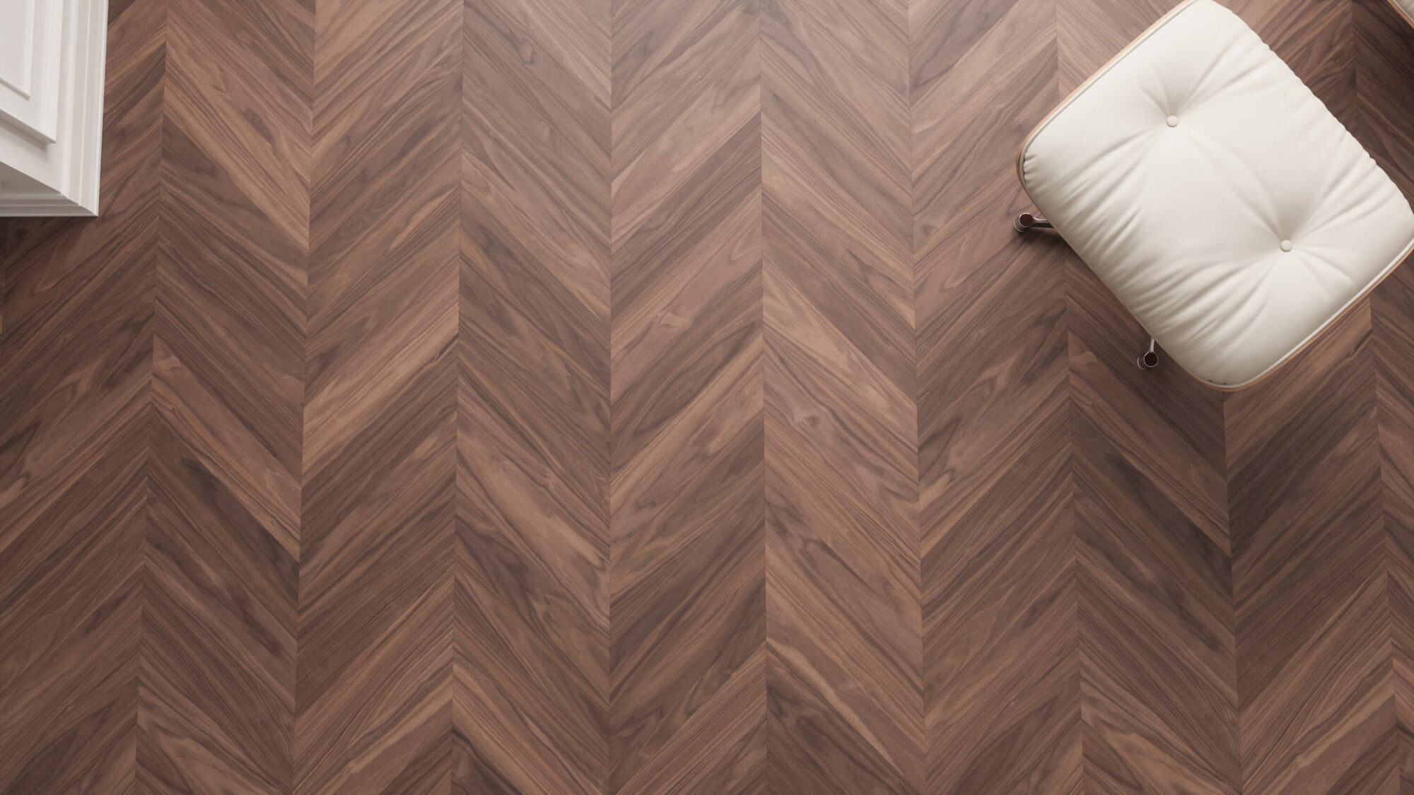 Seamless Walnut Wood Chevron Floor Texture