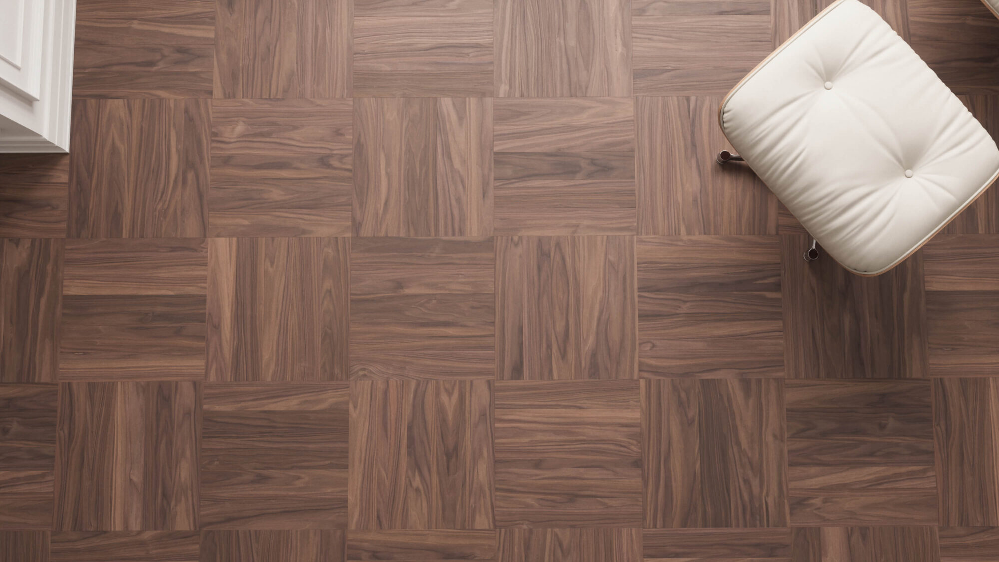 Seamless Walnut Wood Mosaic Floor Texture