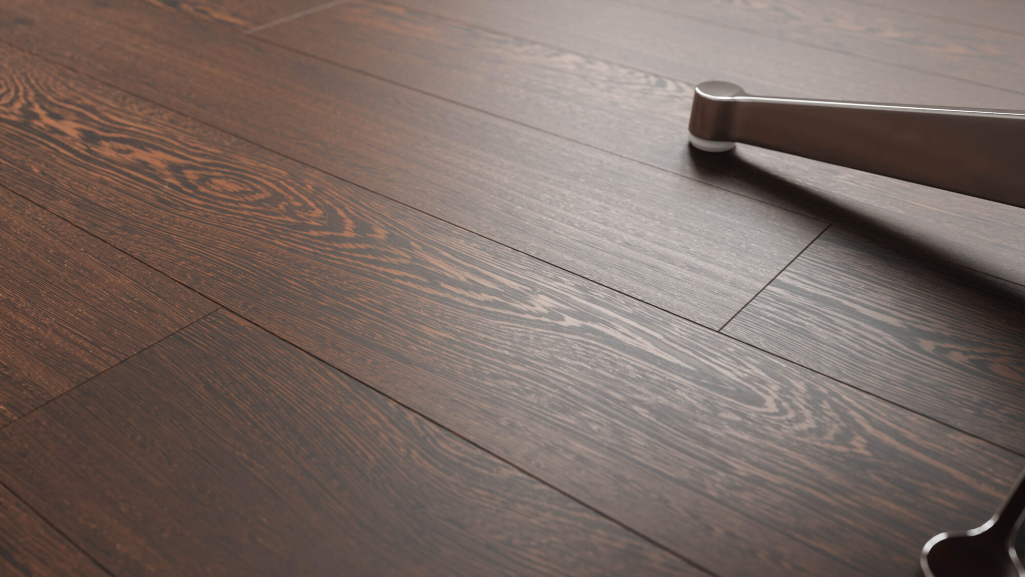 Seamless Wenge Wood Planks Floor Texture