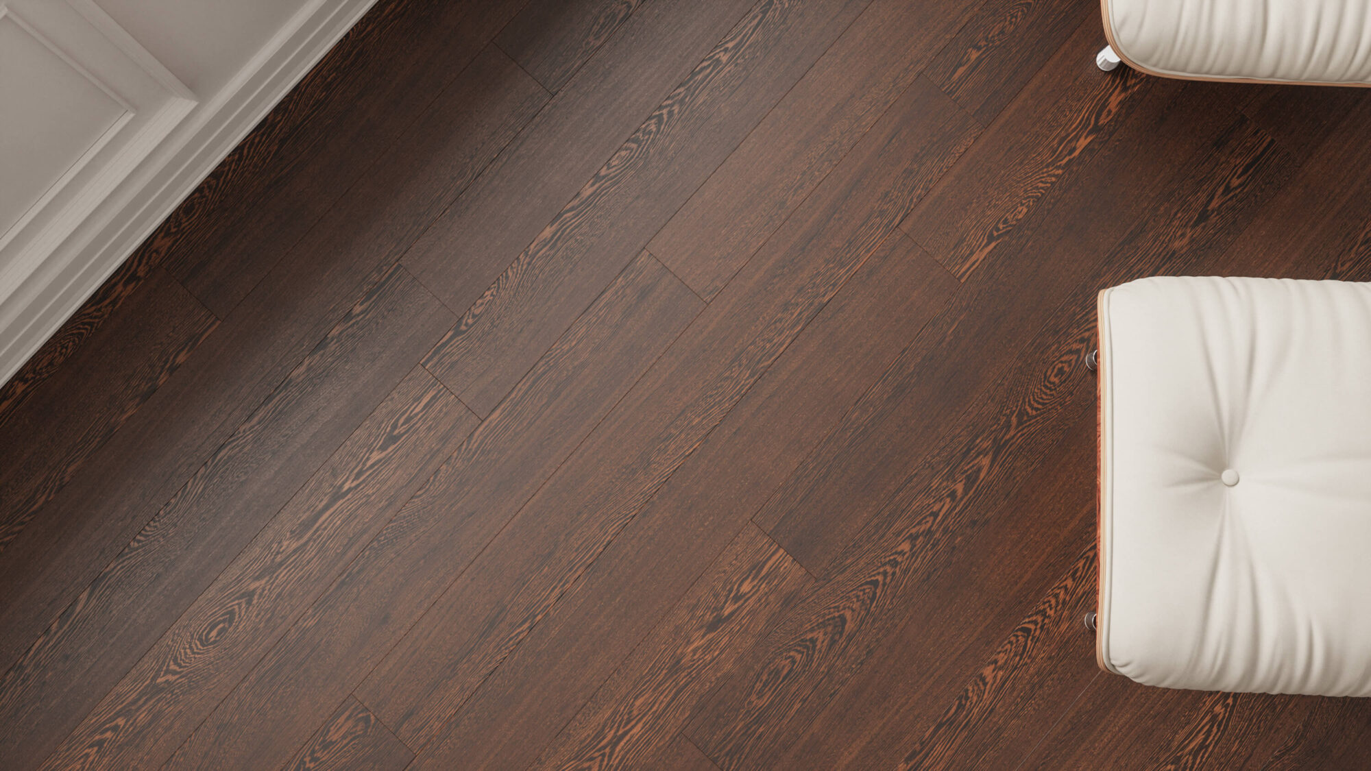 Seamless Wenge Wood Planks Floor Texture