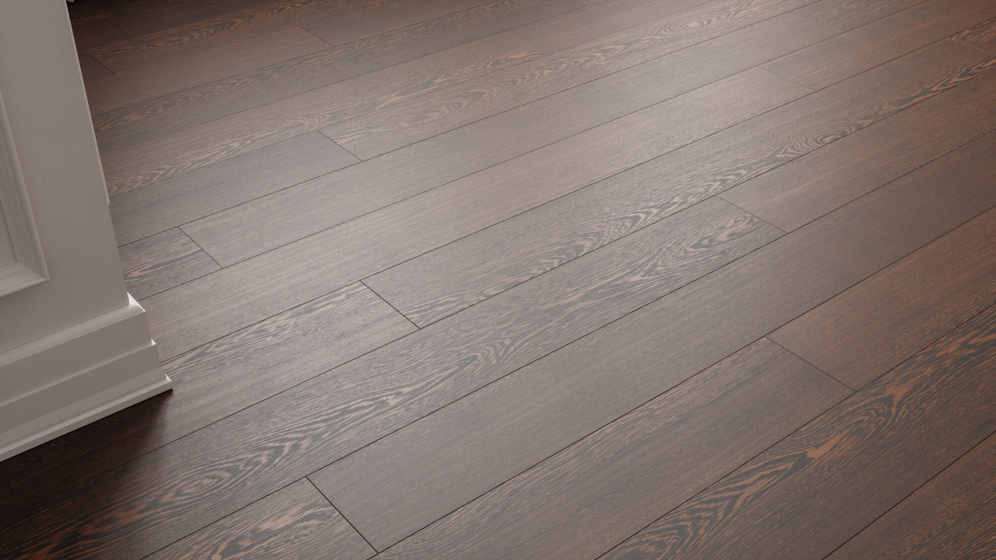 Seamless Wenge Wood Planks Floor Texture