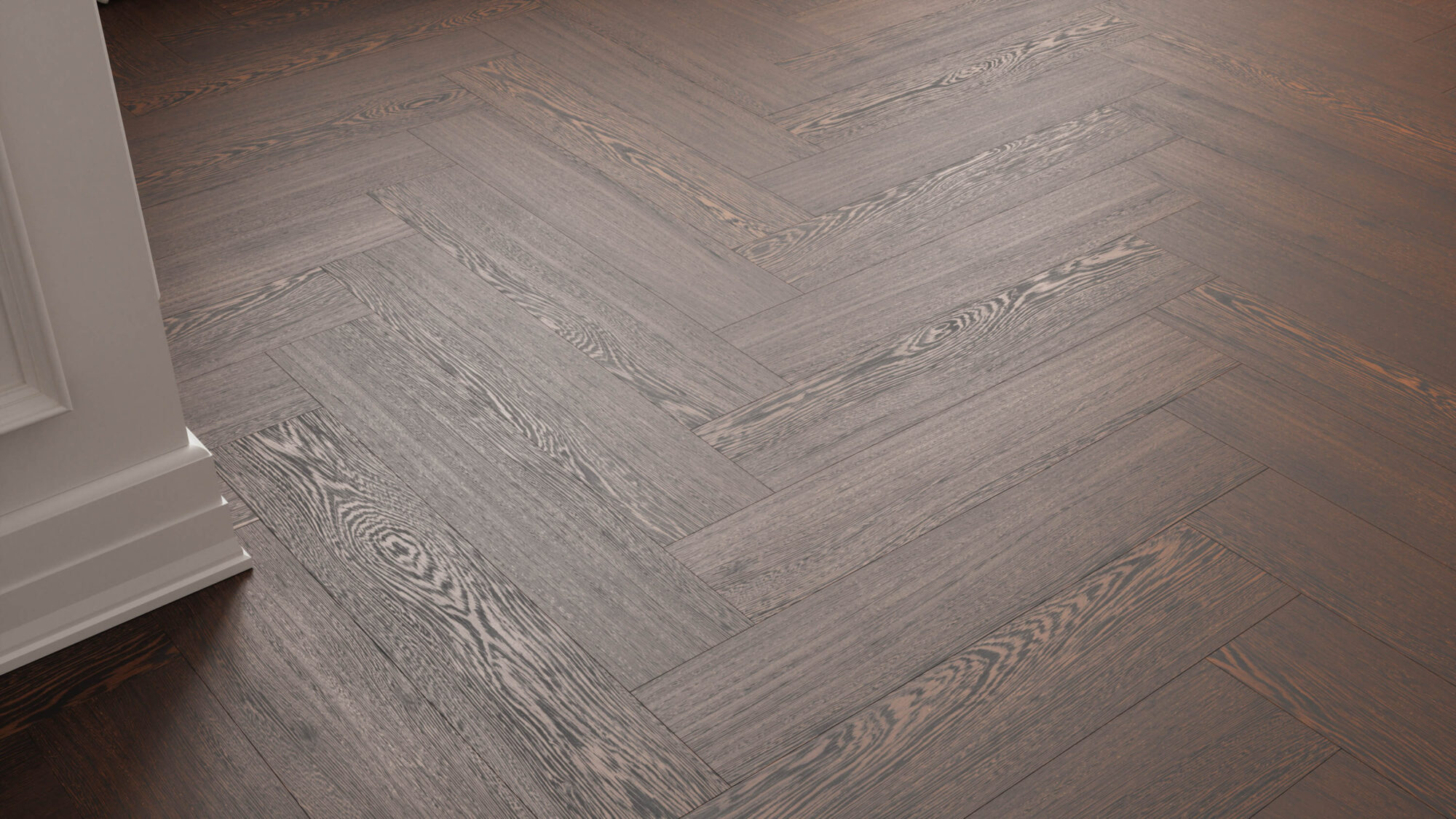 Seamless Wenge Wood Herringbone Floor Texture