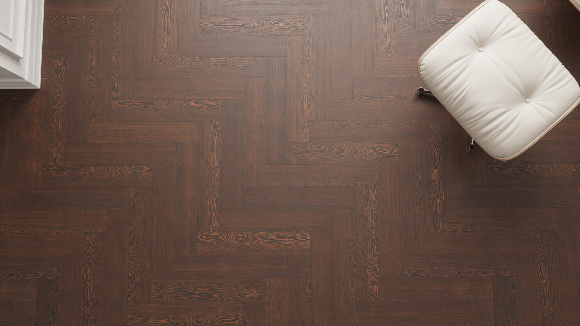 Seamless Wenge Wood Herringbone Floor Texture