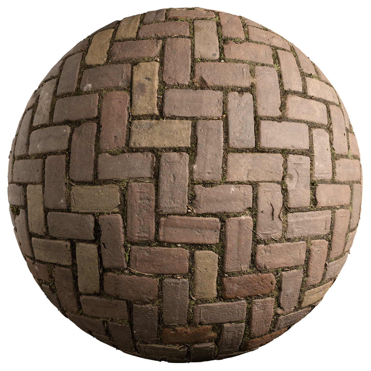 Seamless Herringbone Pavement Texture