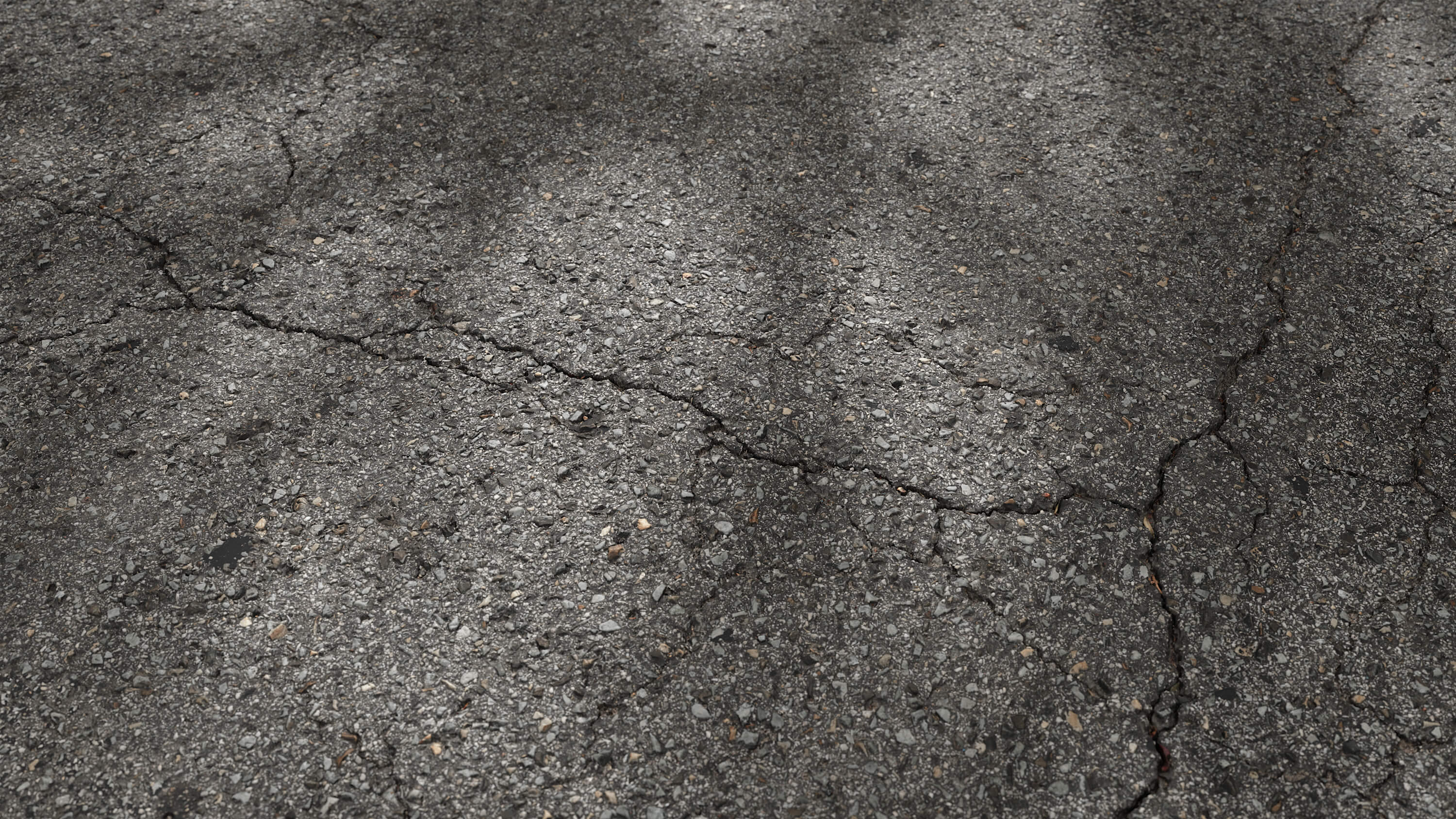 Seamless cracked asphalt texture