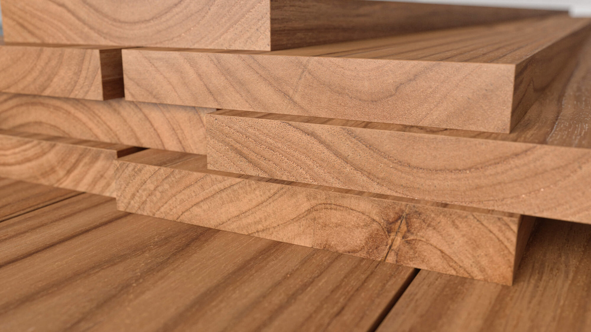 Seamless Teak Wood End Grain Texture