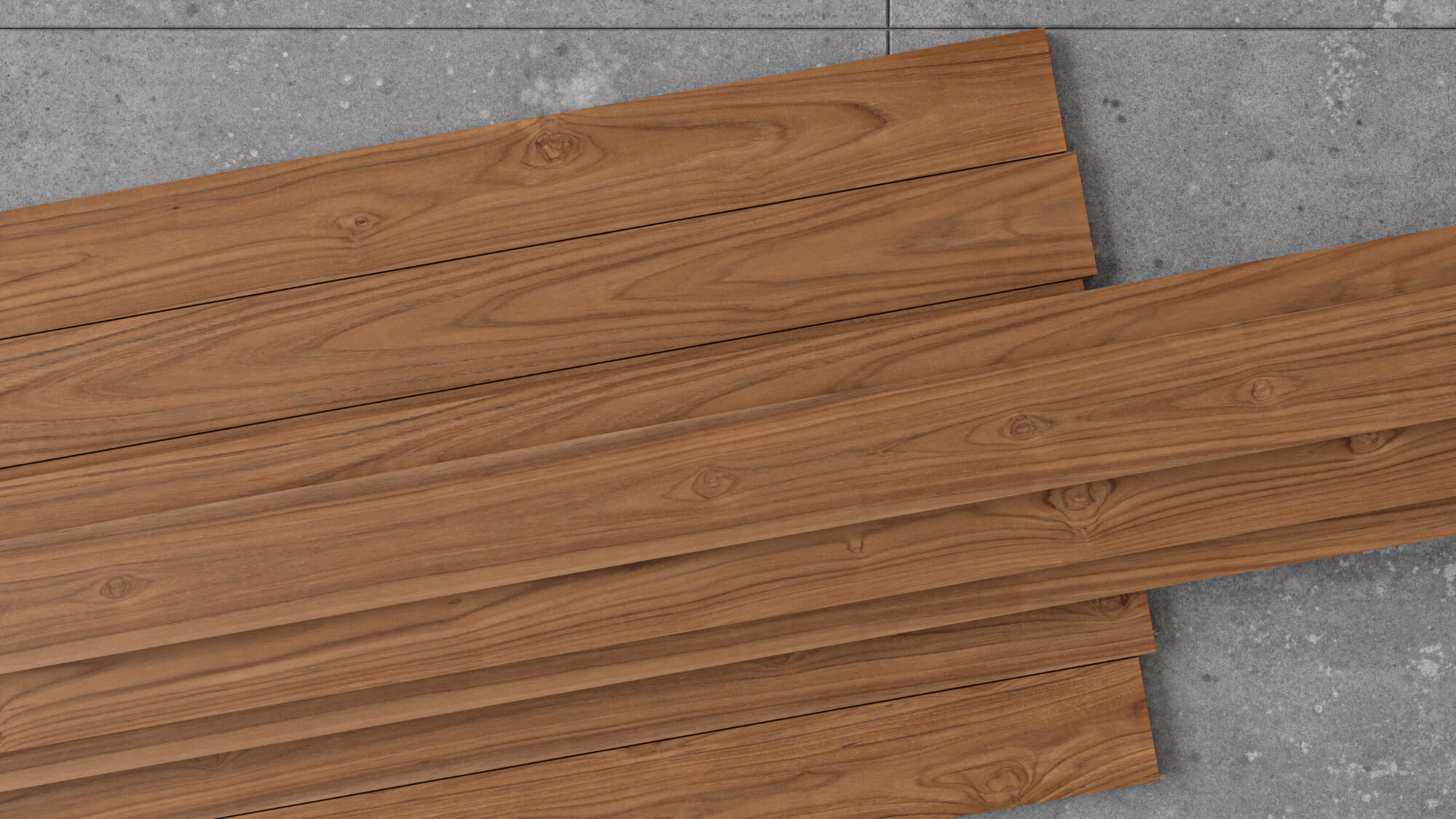 Seamless Teak Wood End Grain Texture