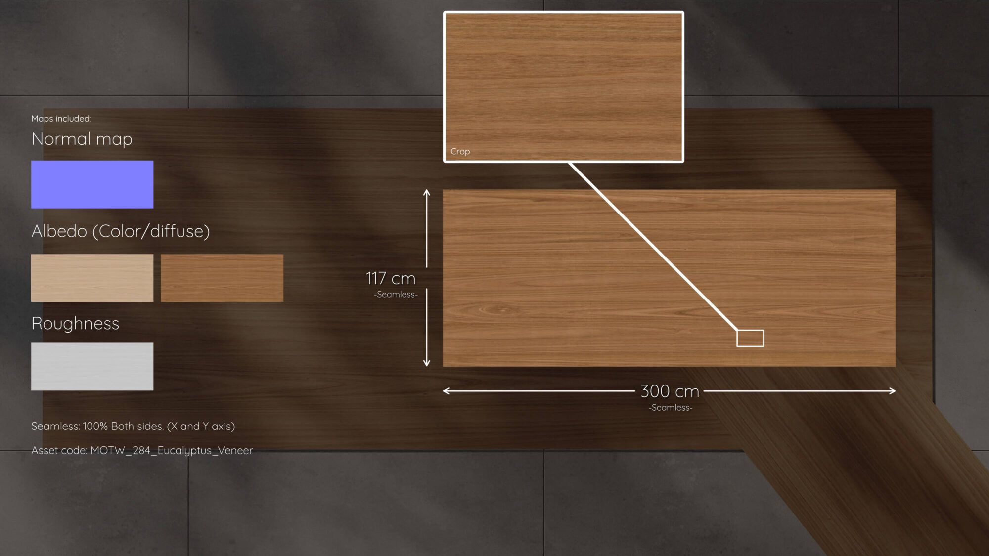 Seamless Eucalyptus Wood Texture