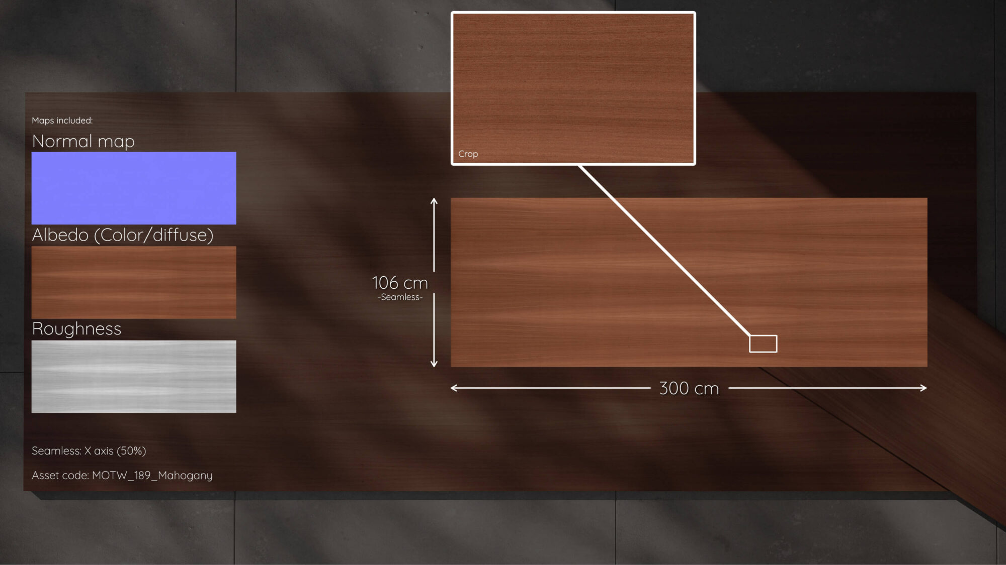 Seamless Mahogany Wood Texture