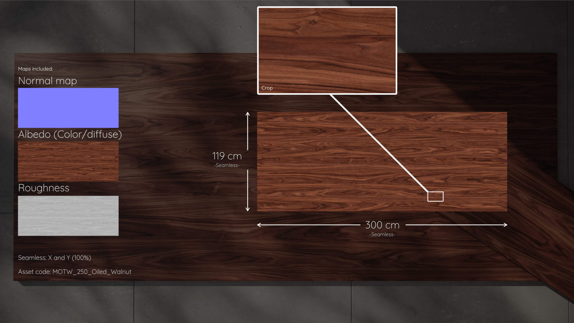 Seamless Walnut Wood Texture