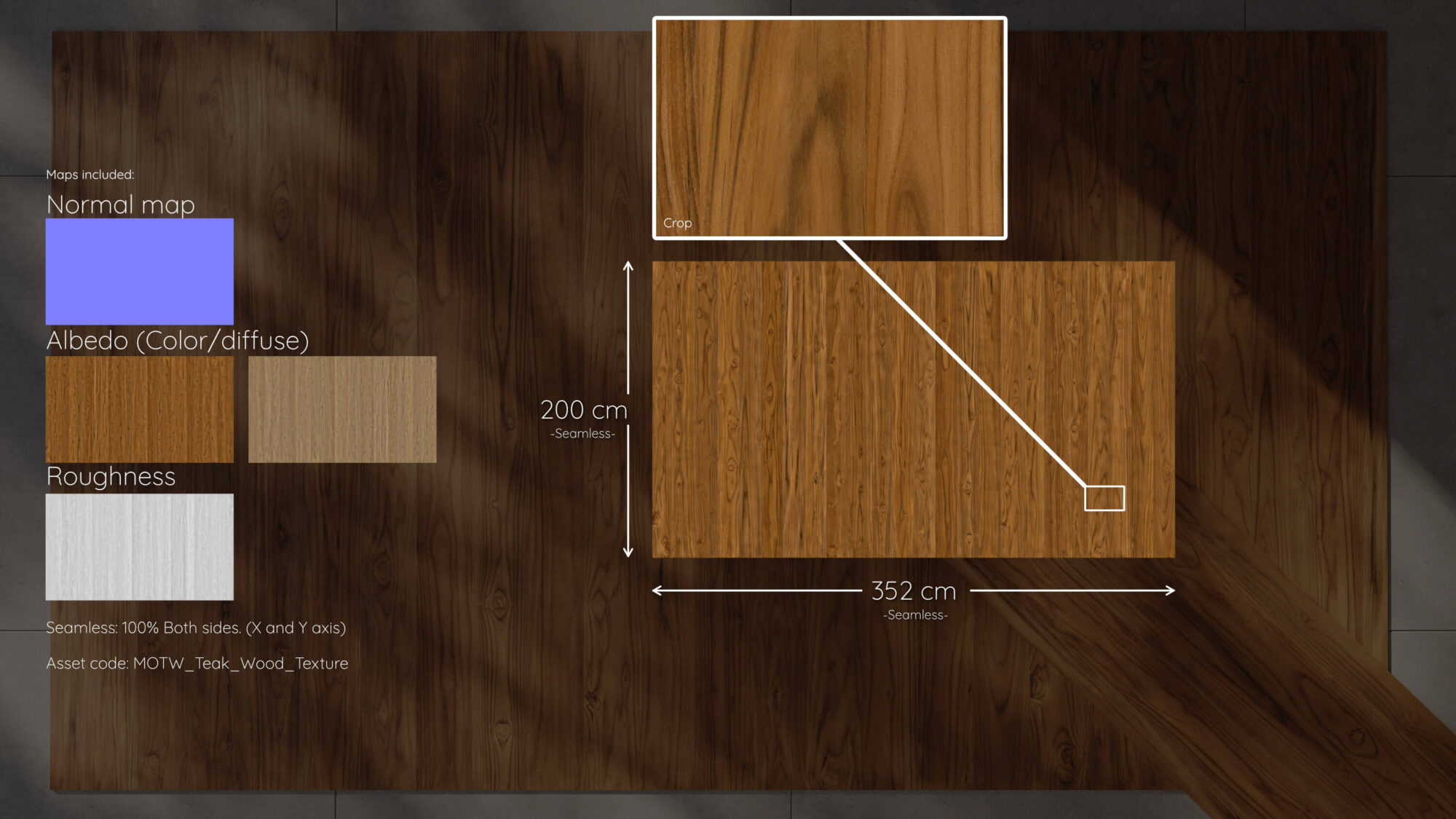 Seamless Teak Wood Texture