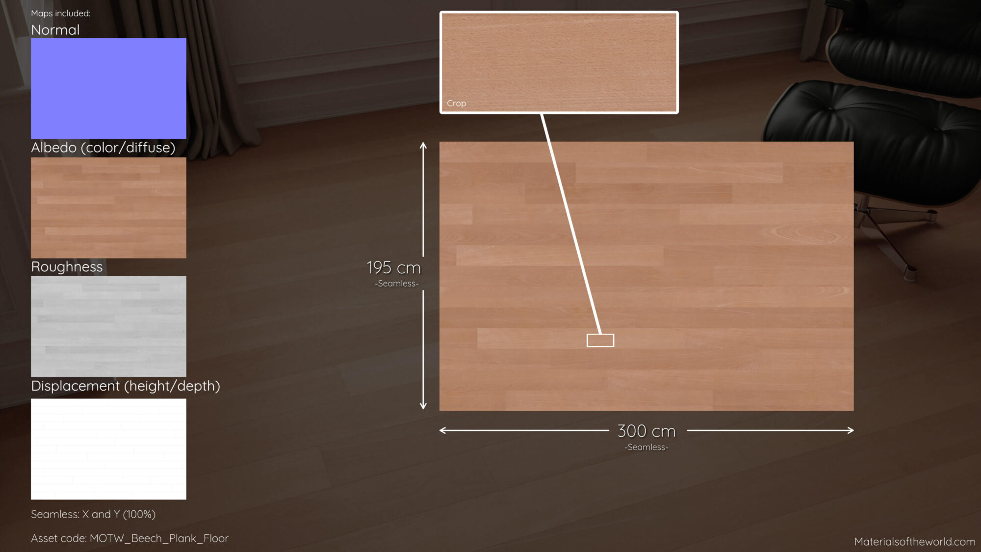 Seamless Beech Wood Floor Texture