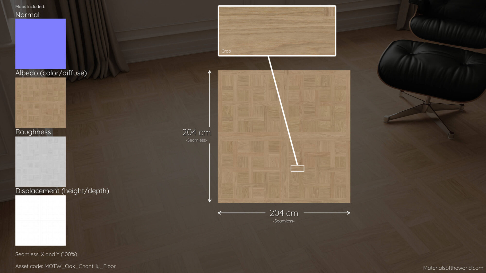 Seamless Oak Wood Floor Texture