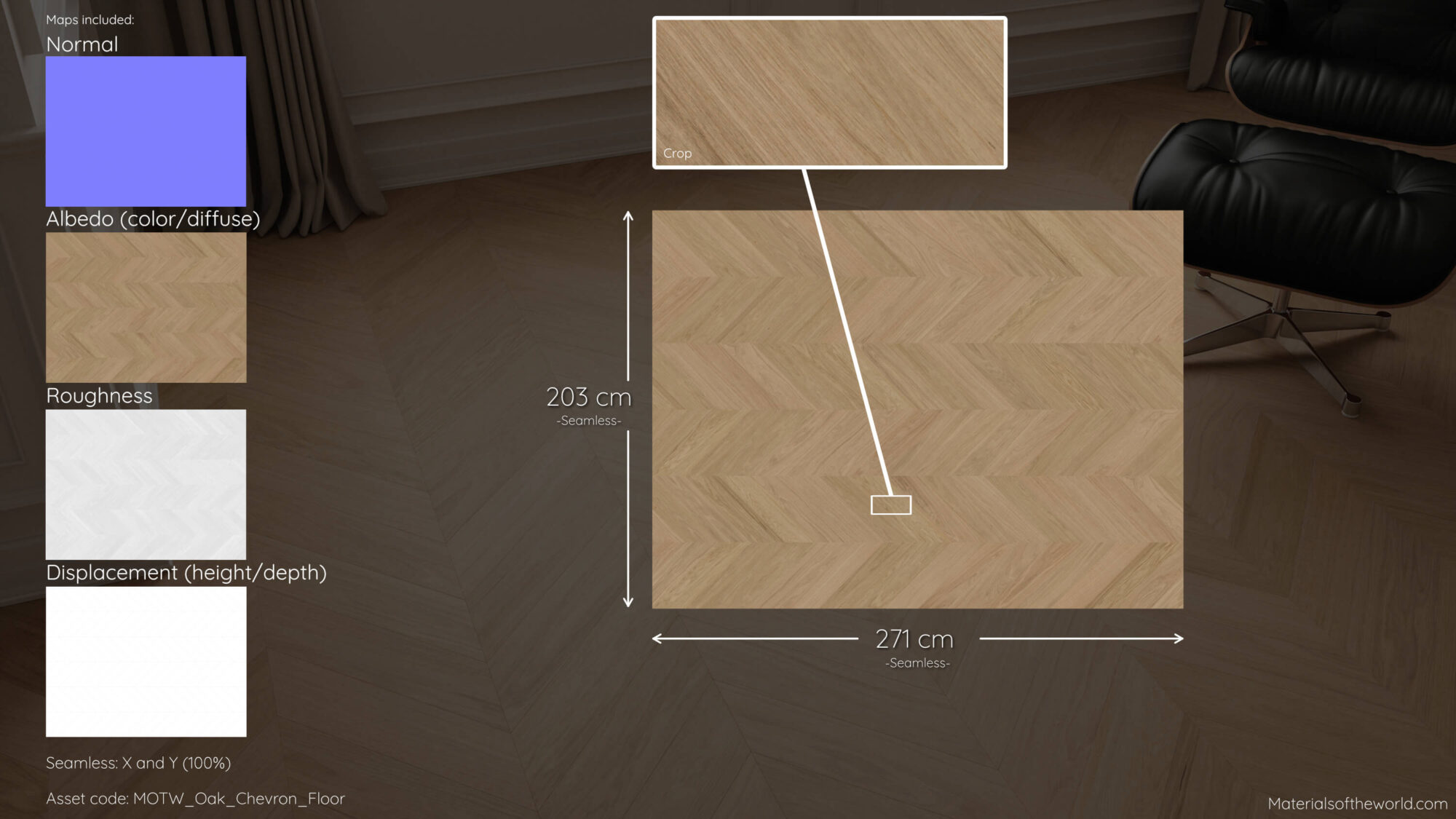 Seamless Oak Wood Floor Texture