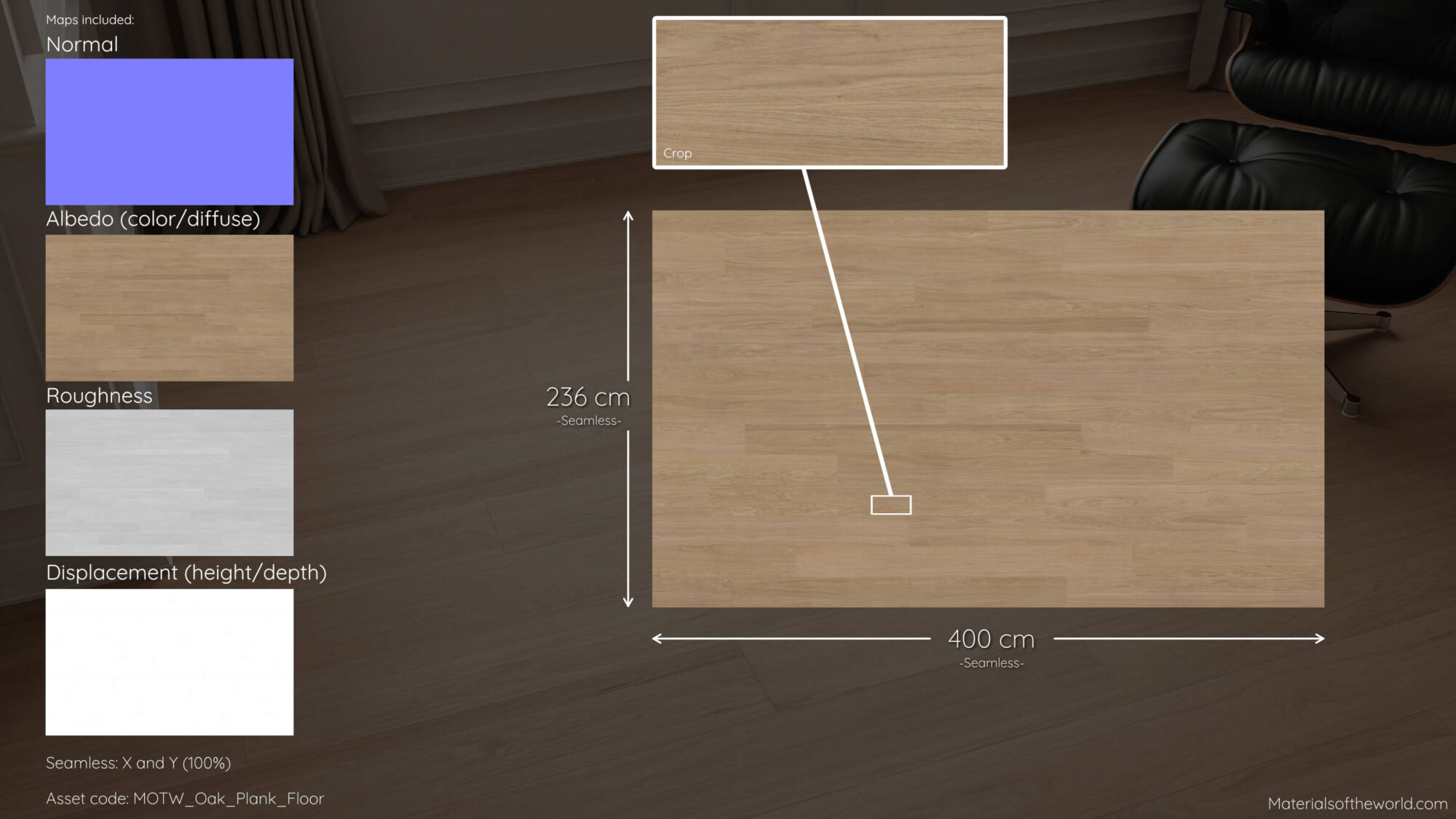 Seamless Oak Wood Floor Texture