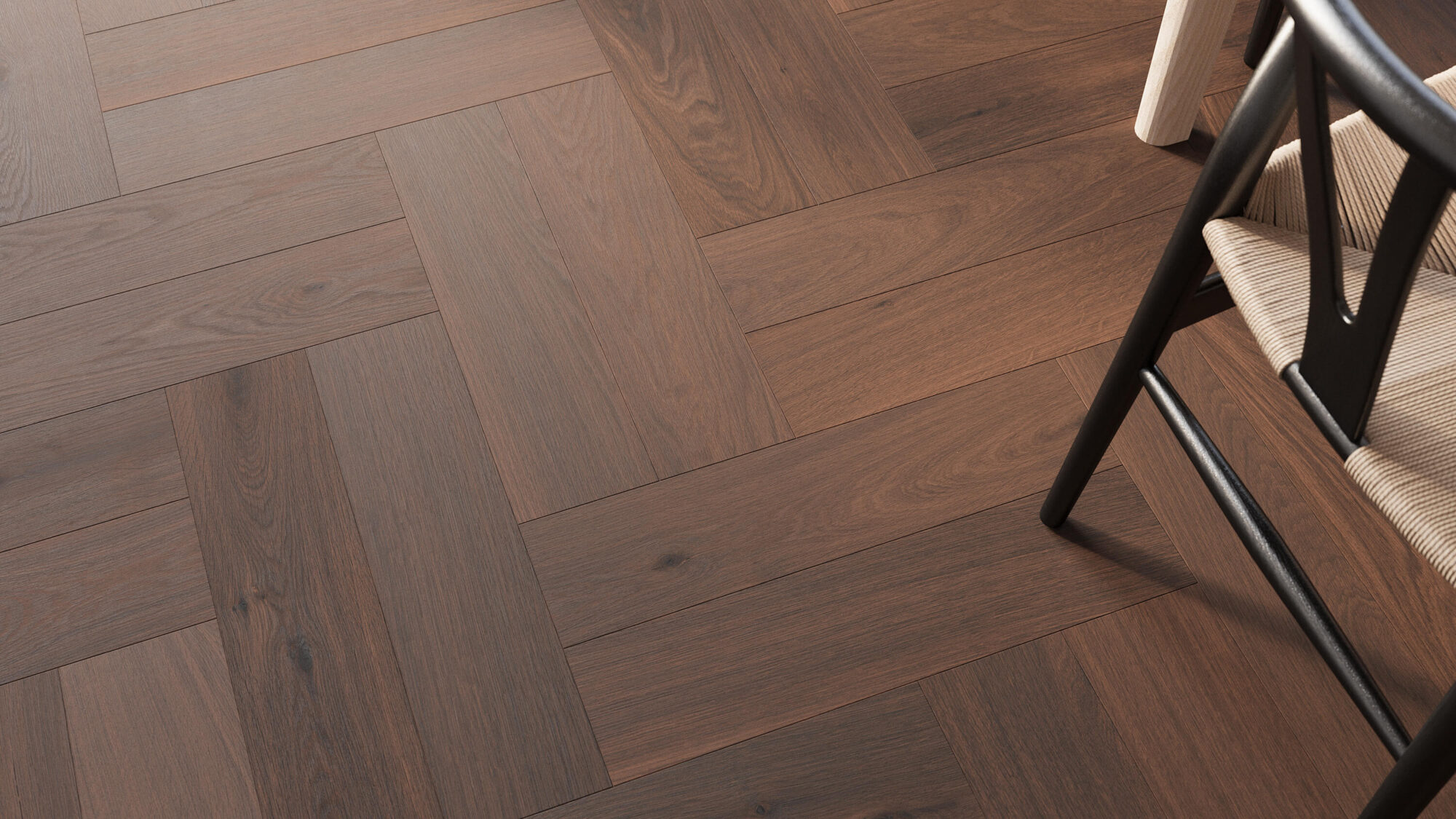 Seamless Oak Wood Herringbone Floor Texture