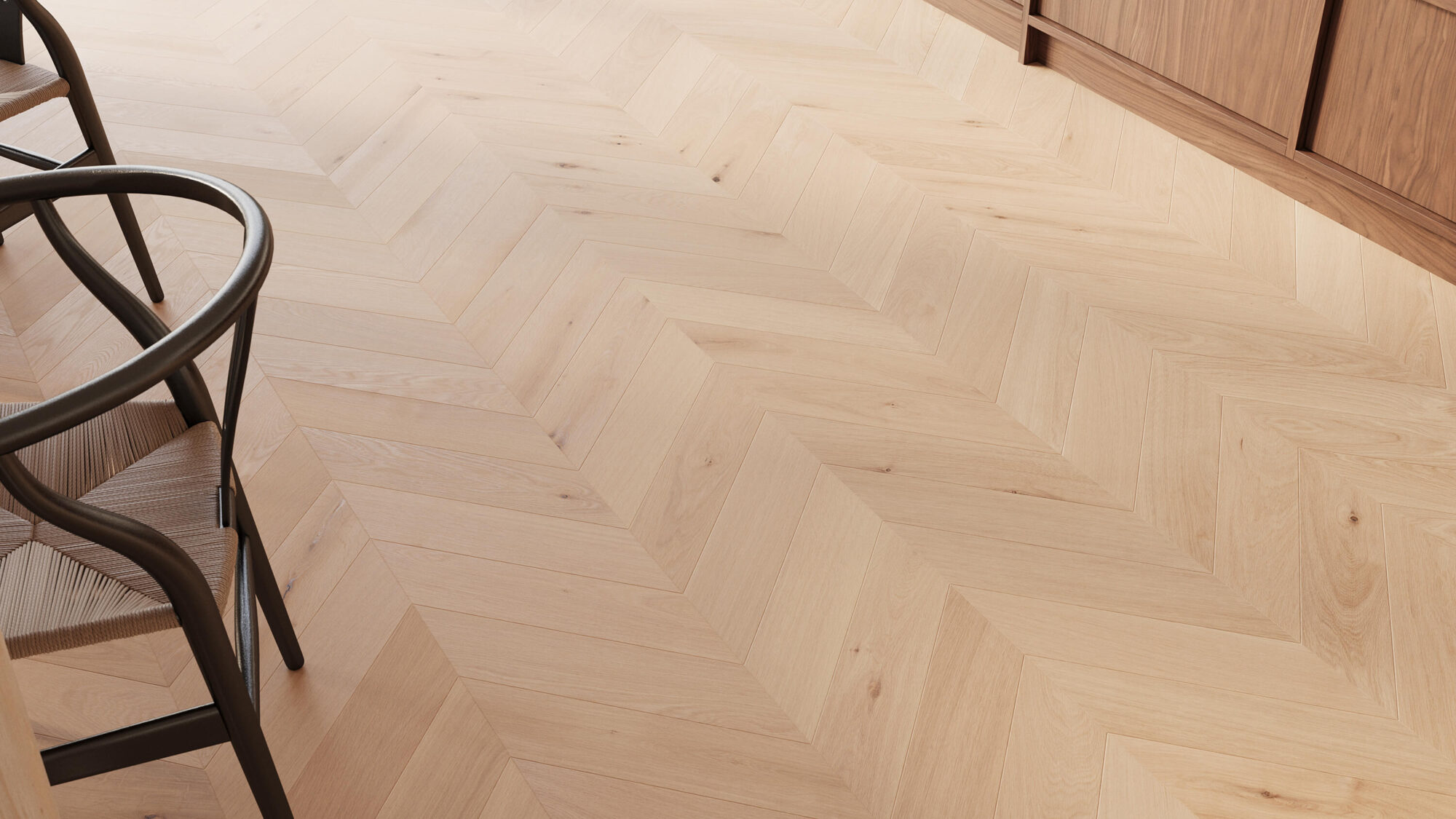 Seamless Oak Wood Chevron Floor Texture