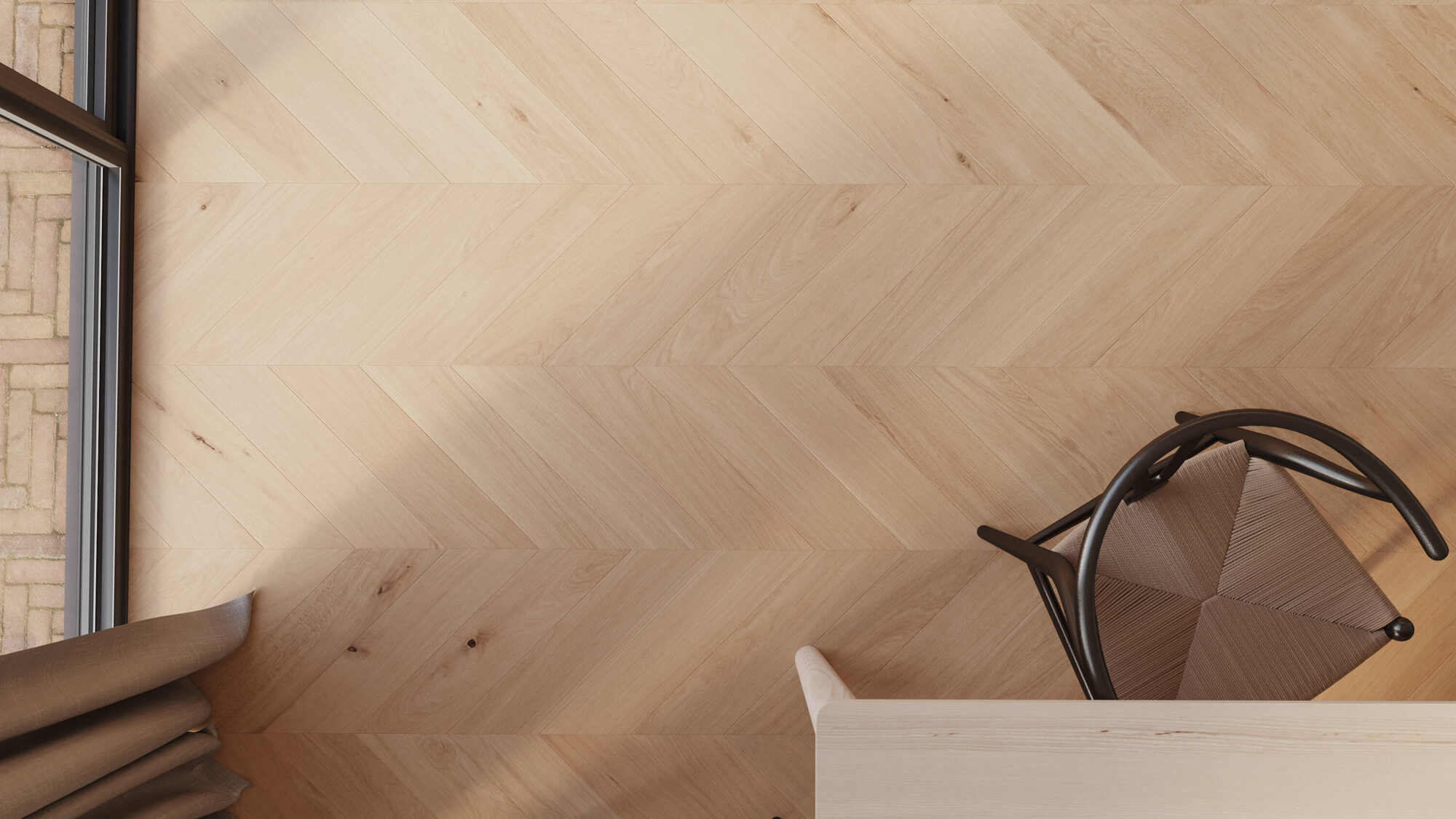 Seamless Oak Wood Chevron Floor Texture