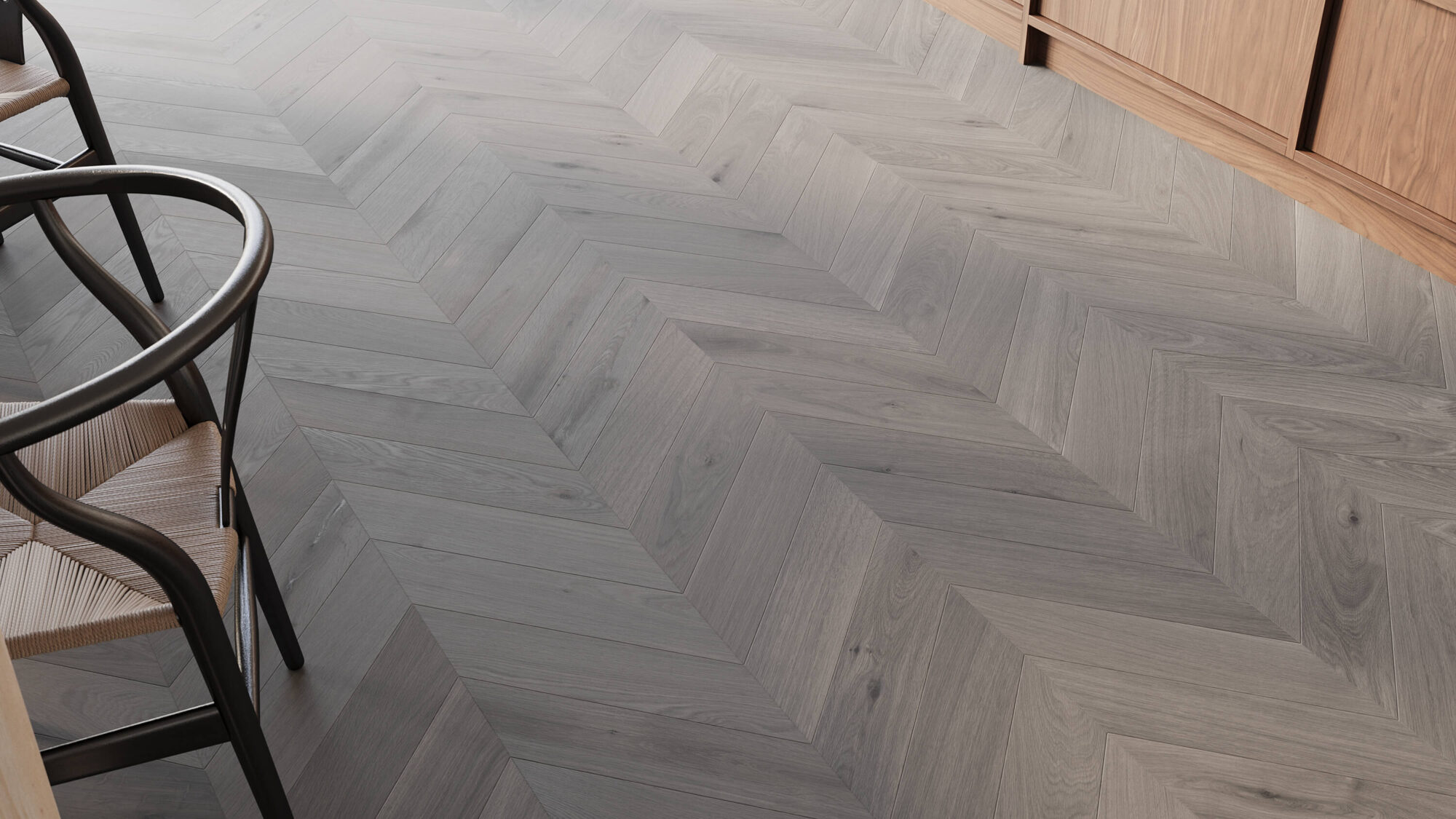 Seamless Oak Wood Chevron Floor Texture