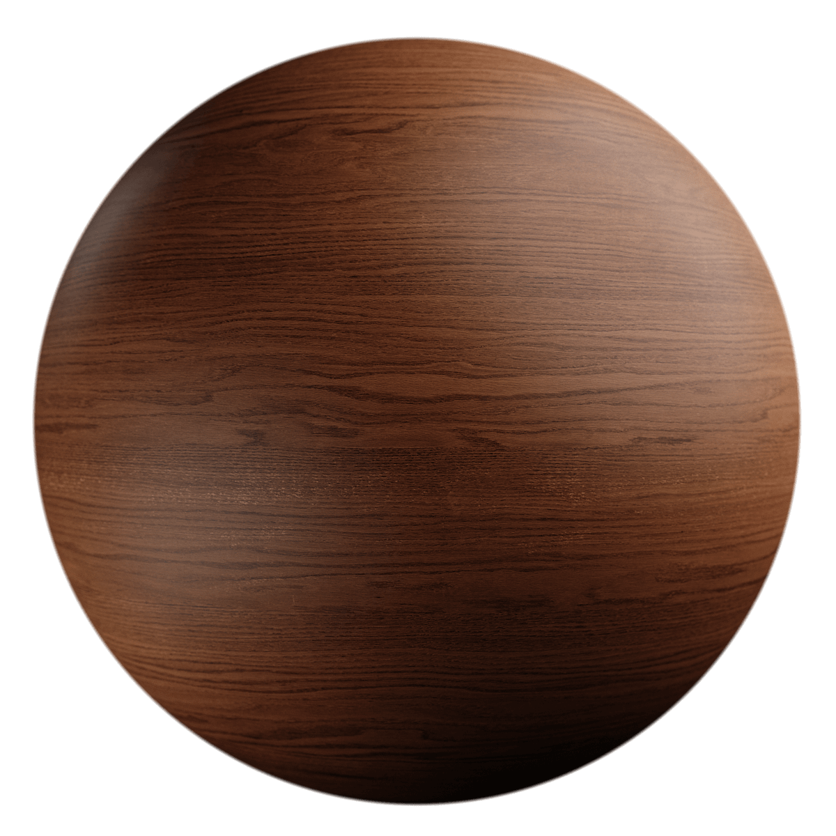 High-resolution PBR oak wood texture with brown tones.