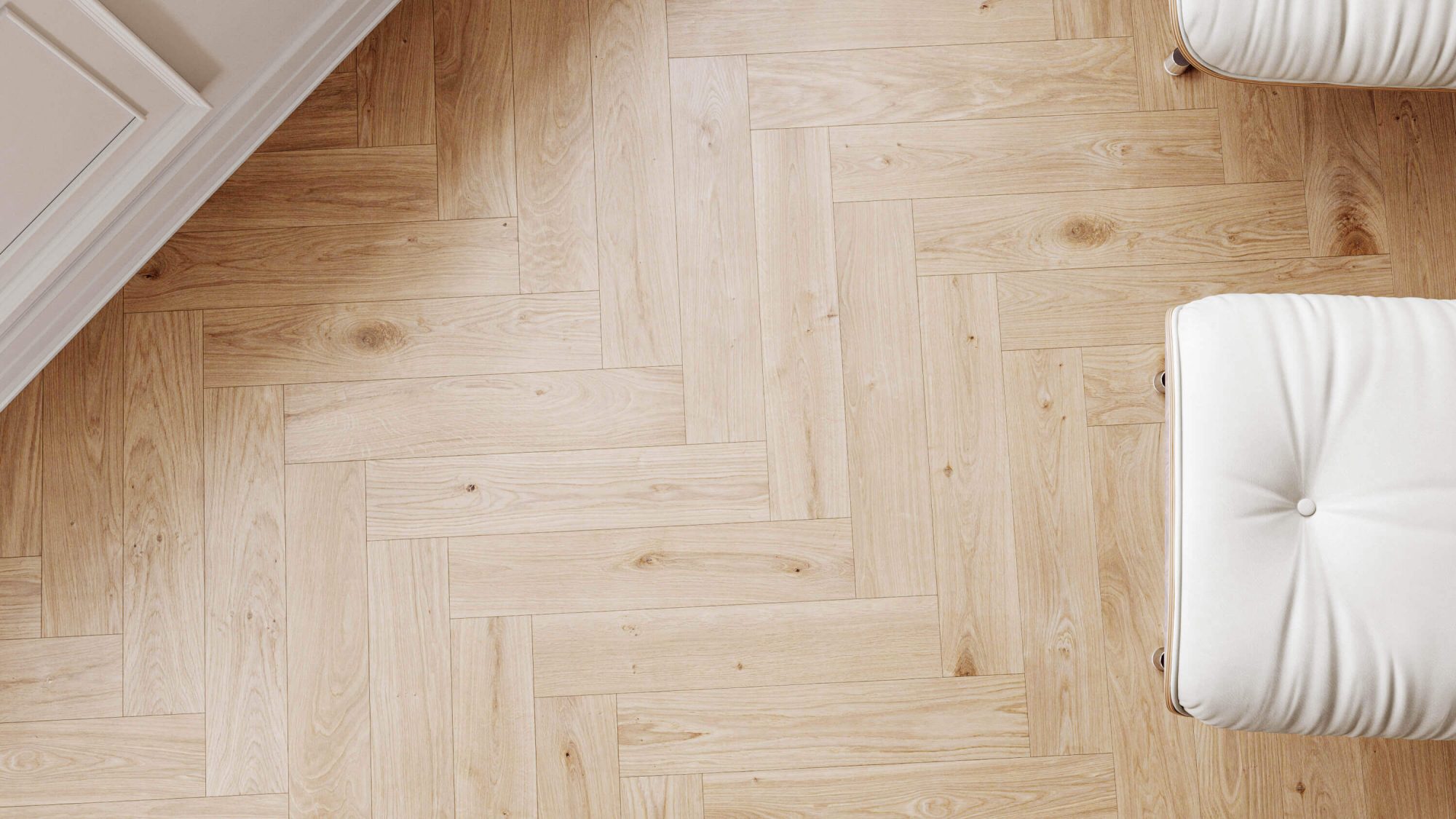 Seamless Oak Wood Herringbone Floor Texture